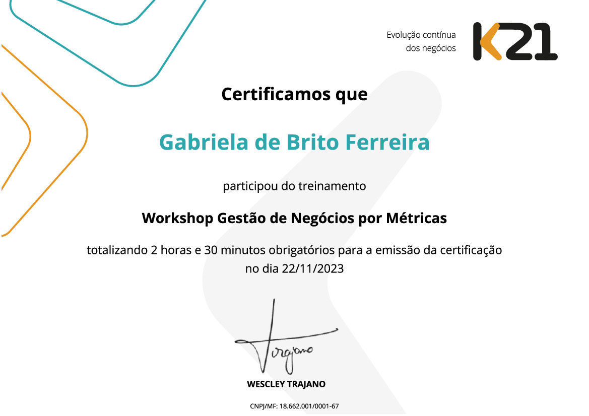 Certificado K21